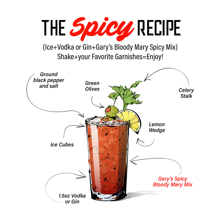 Gary's Spicy Bloody Mary Mix (32 FLOZ)